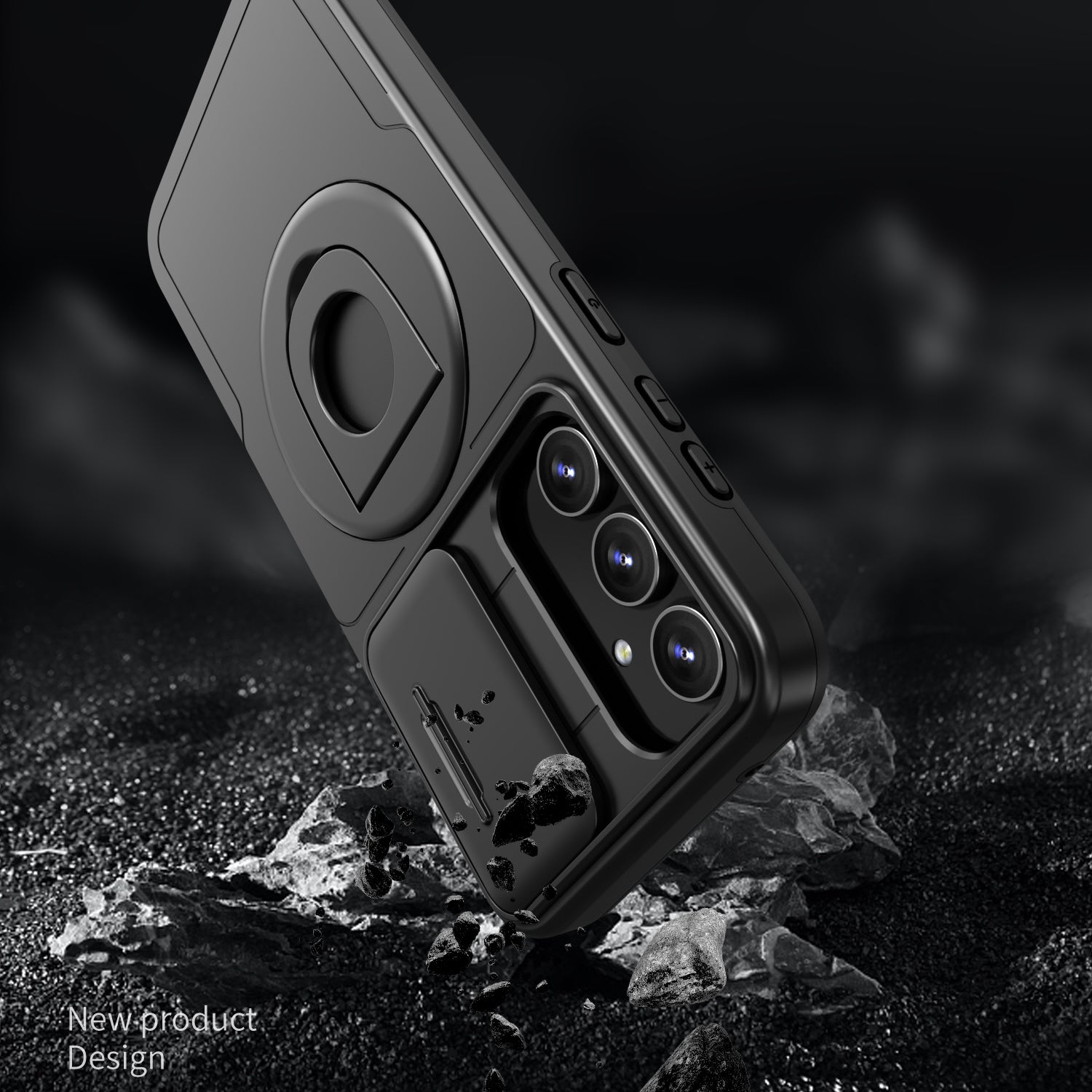 For Samsung Galaxy S20 FE / S20 FE 5G / S20 FE 2022 / S20 Lite Phone Case with Slide Camera Cover - Black For Samsung Galaxy S20 FE / S20 FE 5G / S20 FE 2022 / S20 Lite Phone Case with Slide Camera Cover - Black